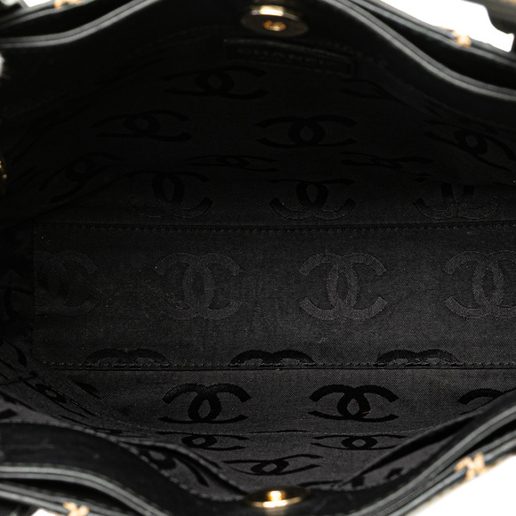 Pre-Loved Chanel Small CC Quilted Calfskin Wild Stitch Tote - Picture 4 of 11